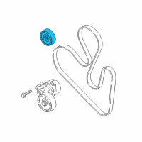 OEM 2019 Ford F-150 Serpentine Idler Pulley Diagram - FT4Z-8678-A