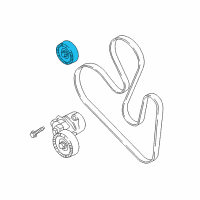 OEM 2016 Ford Edge Serpentine Idler Pulley Diagram - FT4Z-8678-A
