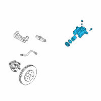 OEM 2005 Cadillac STS Caliper Diagram - 89060219