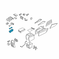 OEM 2020 Hyundai Santa Fe Cup Holder Assembly Diagram - 84670-S2000-4X