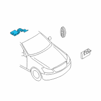 OEM 2007 Infiniti M45 Key Less Controler Assembly Diagram - 28595-EH100