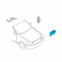 OEM 2010 Infiniti M35 Keyless Controller Assembly Diagram - 285E1-EJ91A