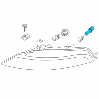 OEM BMW M6 Bulb Socket, Side Marker Light Diagram - 63-13-6-945-319