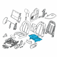OEM 2019 BMW X1 Sports Seat Upholstery Parts Diagram - 52-10-7-430-801