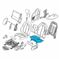 OEM 2020 BMW X1 Sports Seat Upholstery Parts Diagram - 52-10-7-430-801