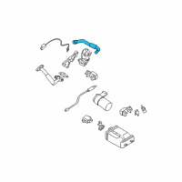 OEM 2007 Nissan Quest EGR Tube Stud Diagram - 14725-7Y001