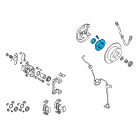 OEM 2004 Hyundai Tiburon Rear Wheel Hub Assembly Diagram - 52710-2C105