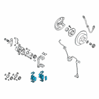 OEM 2008 Hyundai Tiburon Rear Disc Brake Pad Kit Diagram - 58302-2CA01