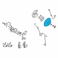 OEM Hyundai Tiburon Disc-Rear Brake Diagram - 58411-2C000