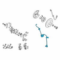 OEM Hyundai Tiburon Sensor Assembly-Abs Real Wheel , LH Diagram - 95690-2C000