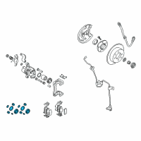 OEM 2003 Hyundai Tiburon Seal Kit-Rear Disc Brake Diagram - 58303-28A00