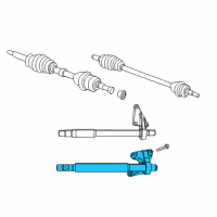 OEM 2011 Chrysler 200 Intermediate Shaft Diagram - 52123578AA