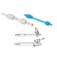 OEM 2014 Chrysler 200 Front Drive Shaft Right Diagram - 5085130AB