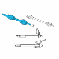 OEM 2013 Chrysler 200 Front Drive Shaft Diagram - 52123559AB