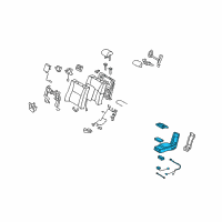 OEM 2008 Lexus LS460 Rear Seat Armrest Assembly, Center Diagram - 72830-50C70-C1