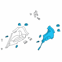 OEM 2022 Hyundai Santa Fe Trim Assembly-Luggage Side LH Diagram - 85730-S2300-NNB