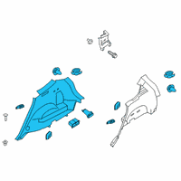OEM 2022 Hyundai Santa Fe Trim Assembly-Luggage Side RH Diagram - 85740-S2330-NNB