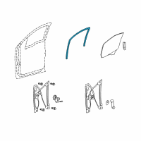 OEM Ford Run Channel Diagram - 9L3Z-1521537-A