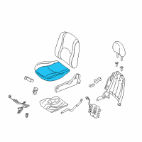 OEM 2005 Ford Escape Seat Cushion Pad Diagram - 5L8Z-78632A22-CC