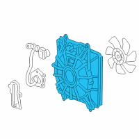 OEM Honda CR-V Shroud, Air Conditioner Diagram - 38615-RZA-A01