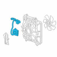OEM Honda Motor, Cooling Fan Diagram - 38616-RZA-A01