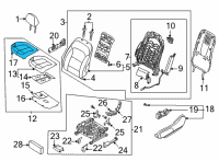 OEM Hyundai Ioniq 5 PAD ASSY-FRONT SEAT CUSHION, LH Diagram - 88150-GI000