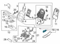 OEM Hyundai Ioniq 5 SWITCH ASSY-POWER FR SEAT LH Diagram - 88070-GI110-NNB