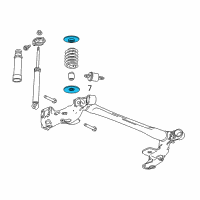 OEM 2017 Chevrolet Trax Insulator-Rear Coil Spring Diagram - 42582759