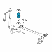 OEM 2013 Buick Encore Rear Coil Spring Diagram - 95174968