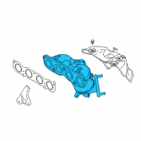 OEM Hyundai Kona MANIFOLD ASSY-EXHAUST Diagram - 28510-2JHA0