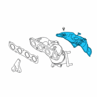 OEM 2021 Hyundai Tucson Protector-Heat Upper Diagram - 28525-2E371