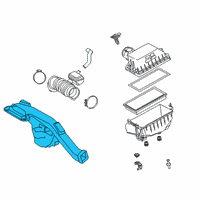 OEM 2022 Lexus ES300h Inlet Assembly, Air CLEA Diagram - 17750-25060