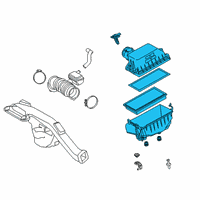 OEM 2022 Lexus ES300h Cleaner Assembly, Air W Diagram - 17700-25160