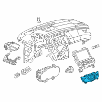 OEM 2016 Buick LaCrosse Dash Control Unit Diagram - 90802483