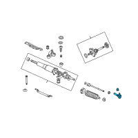 OEM 2001 Honda S2000 End, Tie Rod Diagram - 53540-S47-951