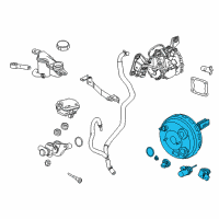 OEM 2012 Lincoln MKZ Booster Diagram - 9E5Z-2005-A