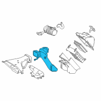 OEM 2014 Toyota Highlander Air Inlet Diagram - 17751-0P190