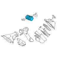 OEM Toyota Highlander Air Hose Diagram - 17881-0P150