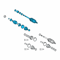 OEM 2019 Lexus RX350 Shaft Assembly, Front Drive Diagram - 43420-48160