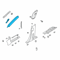 OEM 2022 Lincoln Aviator MOULDING - WINDSHIELD Diagram - LC5Z-7803598-BA