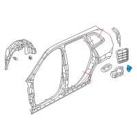 OEM 2017 Jeep Cherokee ACTUATOR-Fuel Filler Door Diagram - 68140743AC