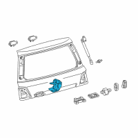 OEM 2019 Toyota Land Cruiser Lock Diagram - 69350-60200