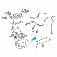 OEM Ram Bracket-Battery Diagram - 68263676AA