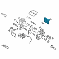 OEM 2022 Hyundai Palisade Core & Seal Assembly-Evaporator Diagram - 97139-S8000