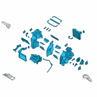 OEM 2021 Hyundai Palisade Heater & Evaporator Assembly Diagram - 97205-S8000