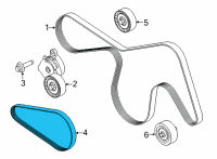 OEM Ford F-150 V-BELT Diagram - ML3Z-8620-F