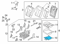 OEM 2021 Hyundai Santa Fe COVER-2ND CUSH ANTI NOISE, RH Diagram - 89245-S1210
