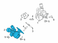 OEM 2022 Ford F-150 TURBOCHARGER ASY Diagram - ML3Z-6K682-D