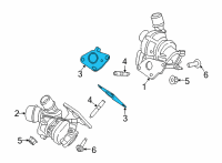 OEM 2022 Ford F-150 Turbocharger Gasket Diagram - JT4Z-9448-D