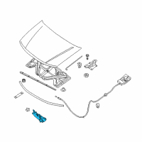 OEM 2012 Nissan Xterra Male Assy-Hood Lock Diagram - 65601-EA500